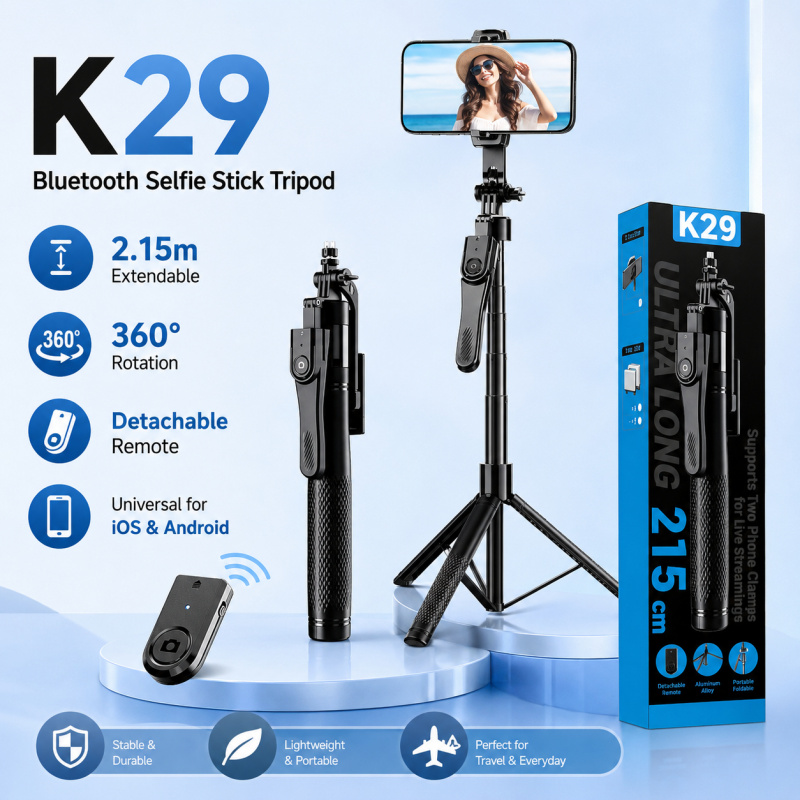 Auto Tracking Tripod - Trípode para selfies con Bluetooth de