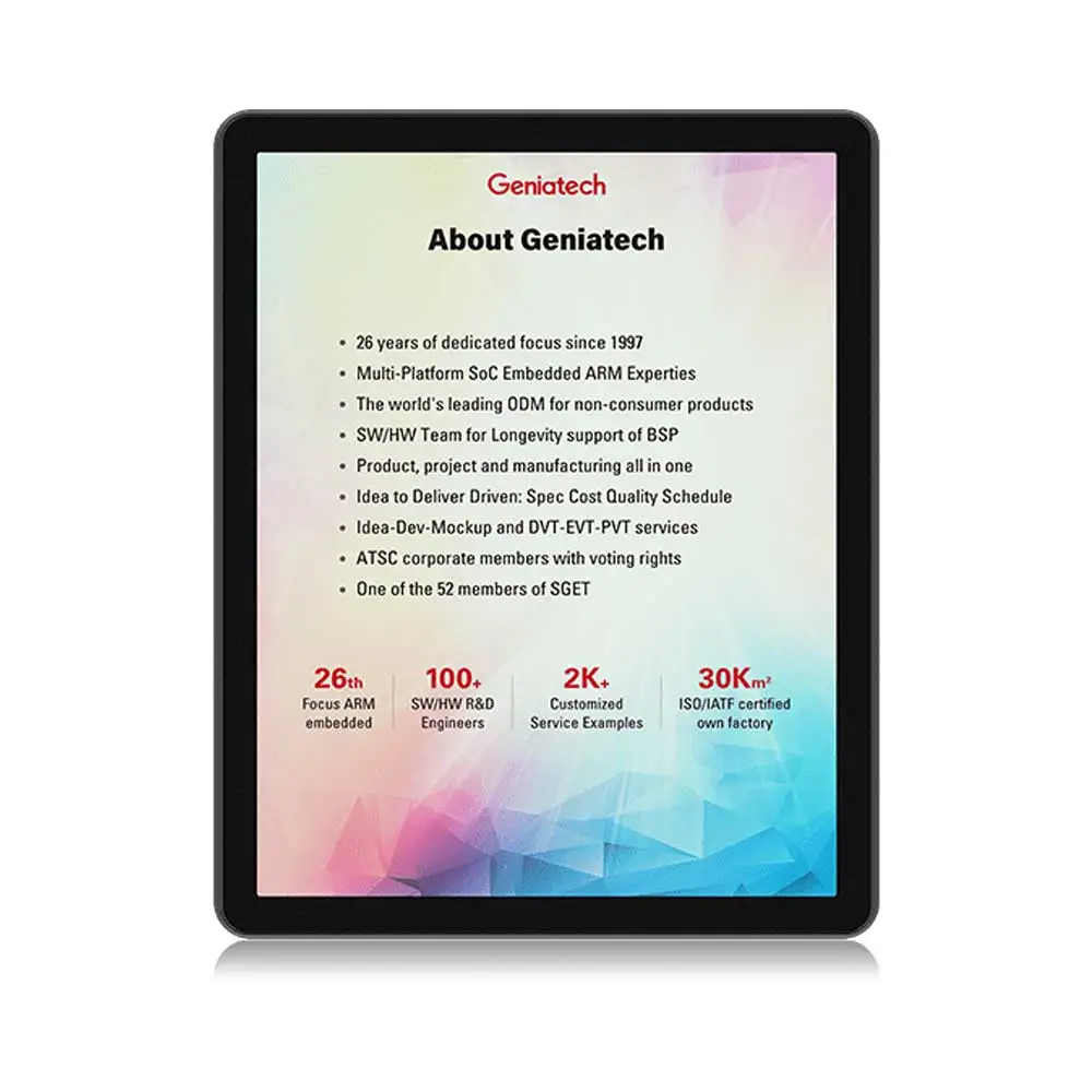 E-Ink Tablet Reader - Lector Electrónico Geniatech a Color, Tableta
