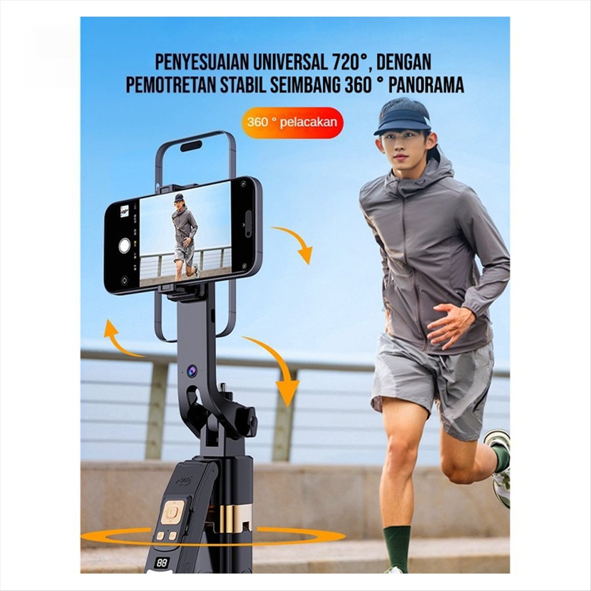 M05K CL12P Palo Selfie de 180C - Auto Tracking Tripod reseña y precio