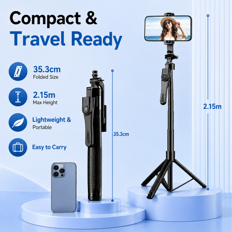 Trípode para selfies con Bluet - Auto Tracking Tripod reseña y precio