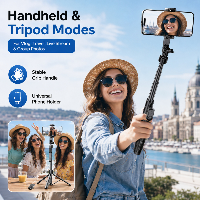 Trípode para selfies con Bluet - Auto Tracking Tripod reseña y precio
