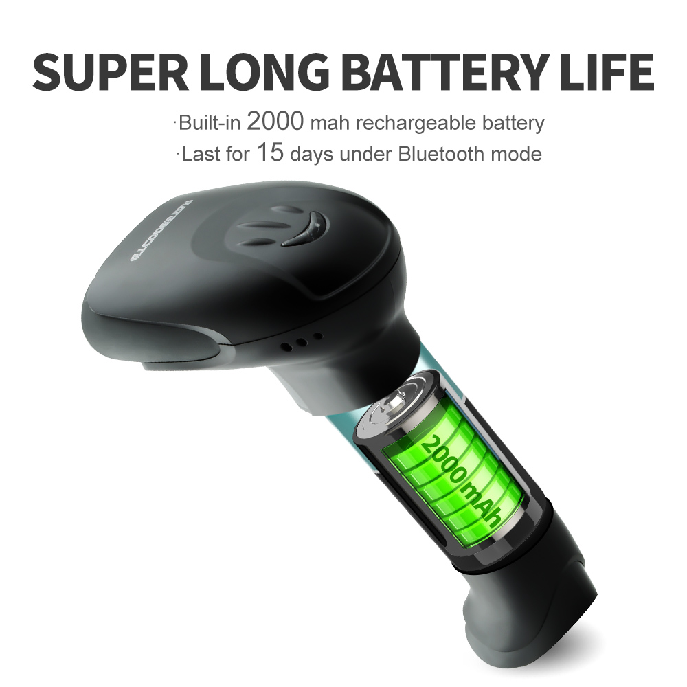 GTCODESTAR QR inalámbrico 1D 2 - Barcode Scanner Wireless reseña y precio